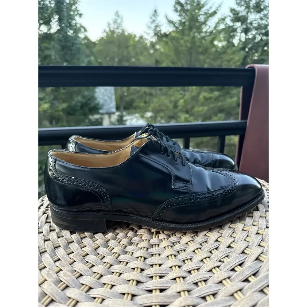 Johnston & Murphy Men’s Black Leather Oxford Dress Shoes Size 10 D Optima